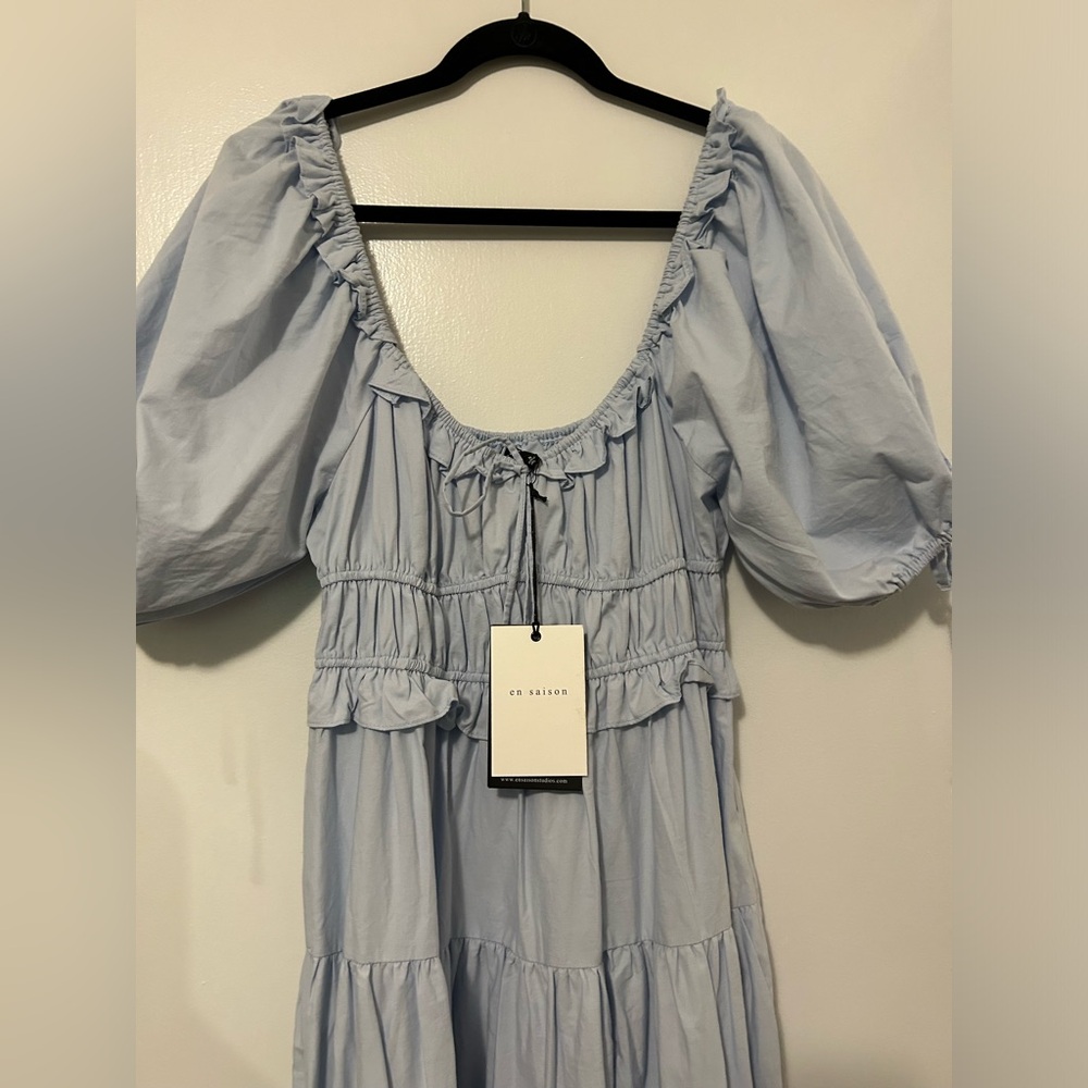 En Saison Blue MilkMaid Dress, size S. NWT!